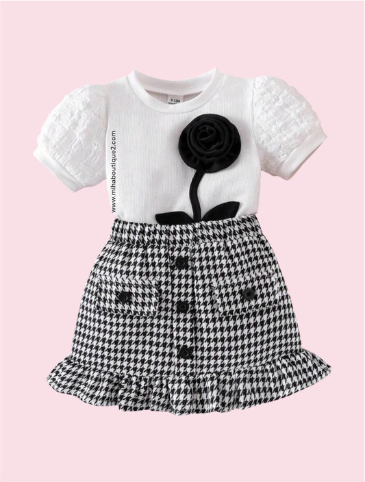 2 pcs set / black & white